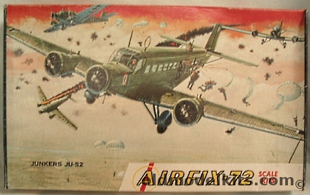 Airfix 1/72 Junkers Ju-52/3M Floats or Landing Gear Luftwaffe or Swiss - Craftmaster Issue, 3-163 plastic model kit